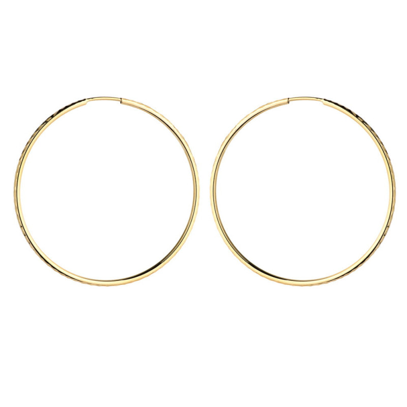 Kolczyki koła diamentowane 3,3 cm