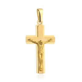 Złoty krzyżyk z wizerunkiem Jezusa