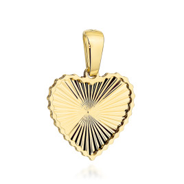 Zawieszka złota diamentowane serduszko w oprawie