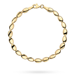 Bransoletka złote owale pusta