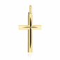 Krzyżyk złoty żłobiony