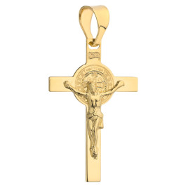 Złoty krzyżyk Benedyktyński pr. 585