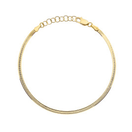 Bransoletka złota jednostronnie diamentowana 2,5mm