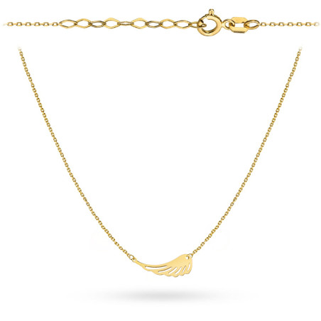 Naszyjnik złoty skrzydło super lekki pr. 375
