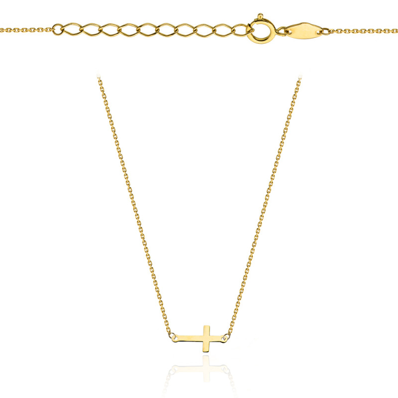 Naszyjnik złoty krzyżyk pr. 375