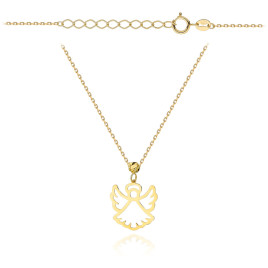 Naszyjnik złoty aniołek super lekki pr. 375
