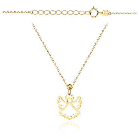 Naszyjnik złoty aniołek super lekki pr. 375