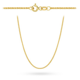 Łańcuszek złoty pr. 375 - splot lisi ogon 50 cm