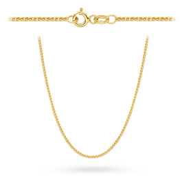 Łańcuszek złoty pr. 375 - splot lisi ogon 42 cm