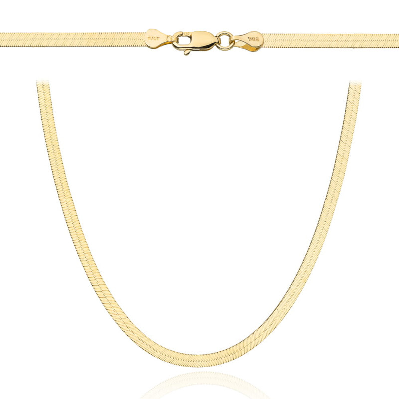 Łańcuch złoty taśma 45cm - 3,5 mm