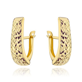 Kolczyki złote wydłużone diamentowane pr. 585