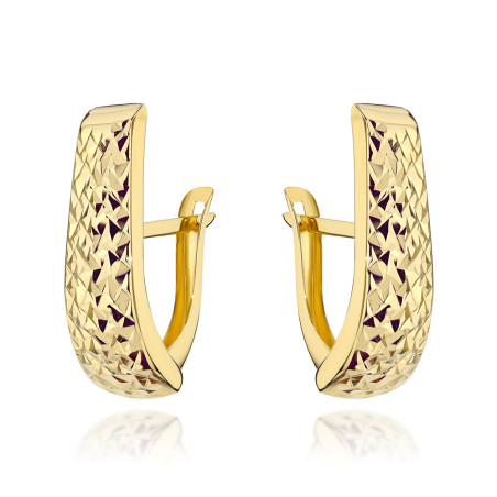 Kolczyki złote wydłużone diamentowane pr. 585