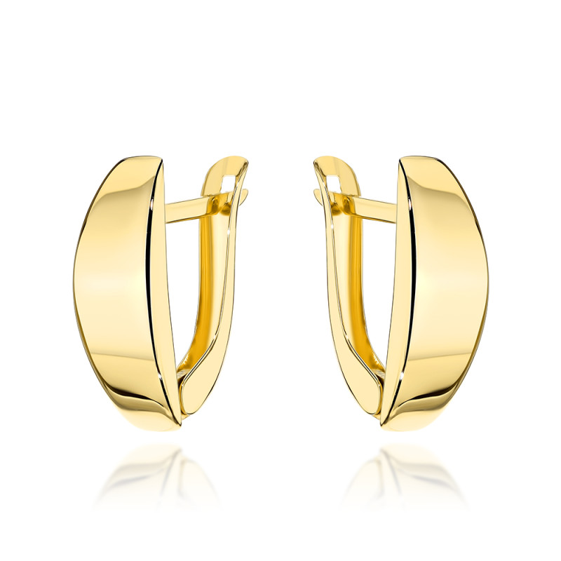 Kolczyki złote gładkie pr. 585