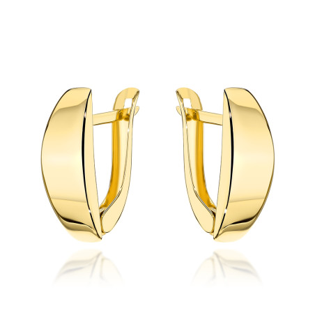 Kolczyki złote gładkie pr. 585