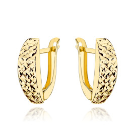 Kolczyki złote diamentowane pr. 585