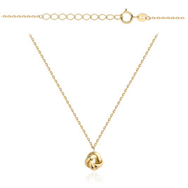 Naszyjnik złoty supełek