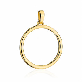 Zawieszka złota gładki ring