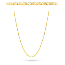 Łańcuszek złoty pr. 585 o splocie gucci płaski 42 cm