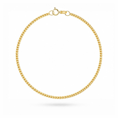Bransoletka złota splot Lisi Ogon - 2 mm