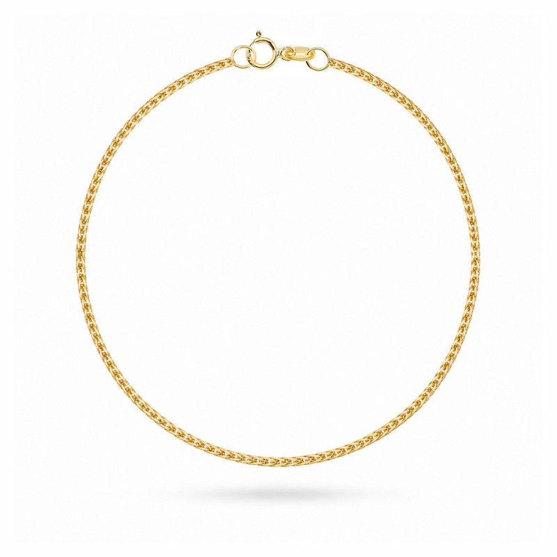 Bransoletka złota splot Lisi Ogon - 1,2 mm