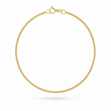Bransoletka złota splot Lisi Ogon - 1,2 mm