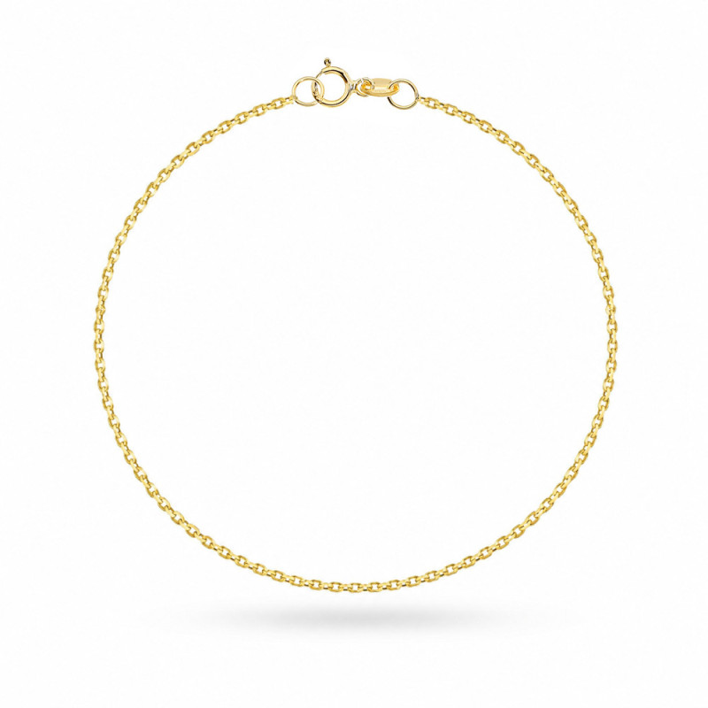Bransoletka złota - splot rolo na nogę - 1,4 mm