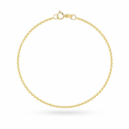 Bransoletka złota - splot rolo na nogę - 1,4 mm