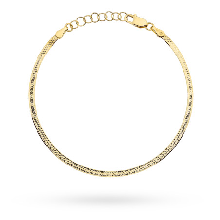 Bransoletka złota jednostronnie diamentowana 2,5mm