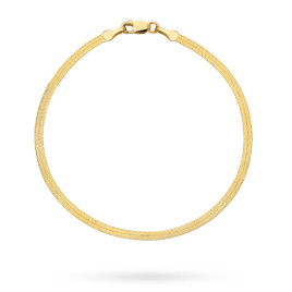 Bransoletka złota taśma - 2,5 mm